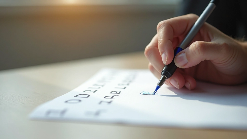 Handgeschreven takenlijst met checkboxes en pen, visueel systeem voor dagelijkse taken